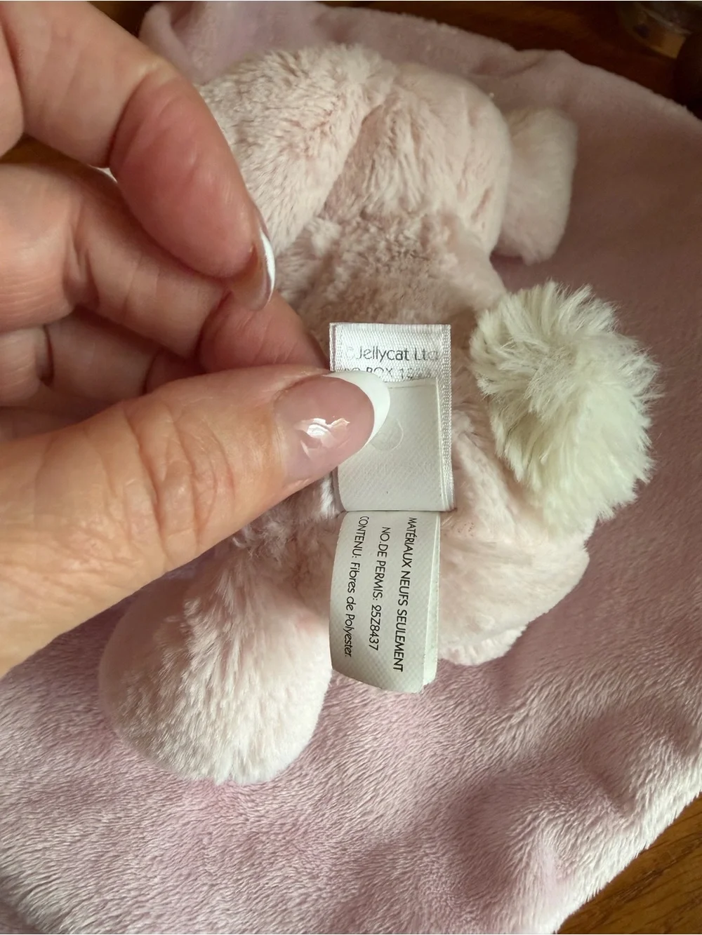Jellycat Bashful Bunny Comforter - Pale Pink Plush